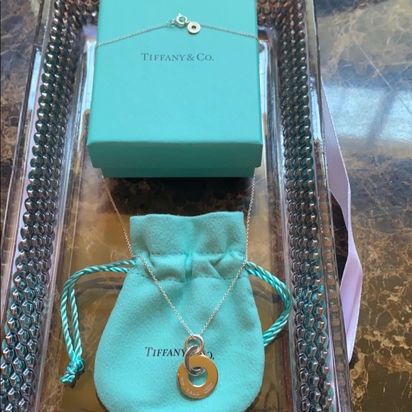 Tiffany & Co double interlocking drop pendant - Picture 4 of 6